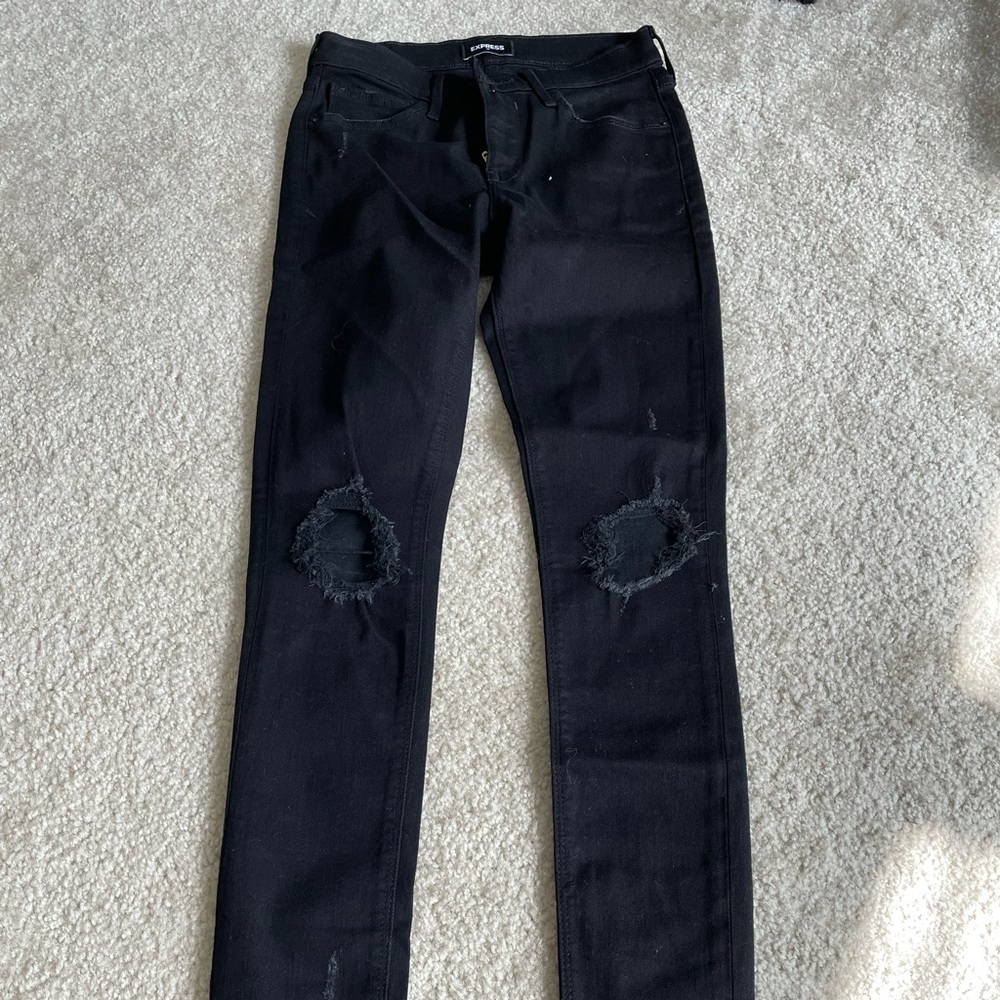 Express Black Skinny Jean 2R